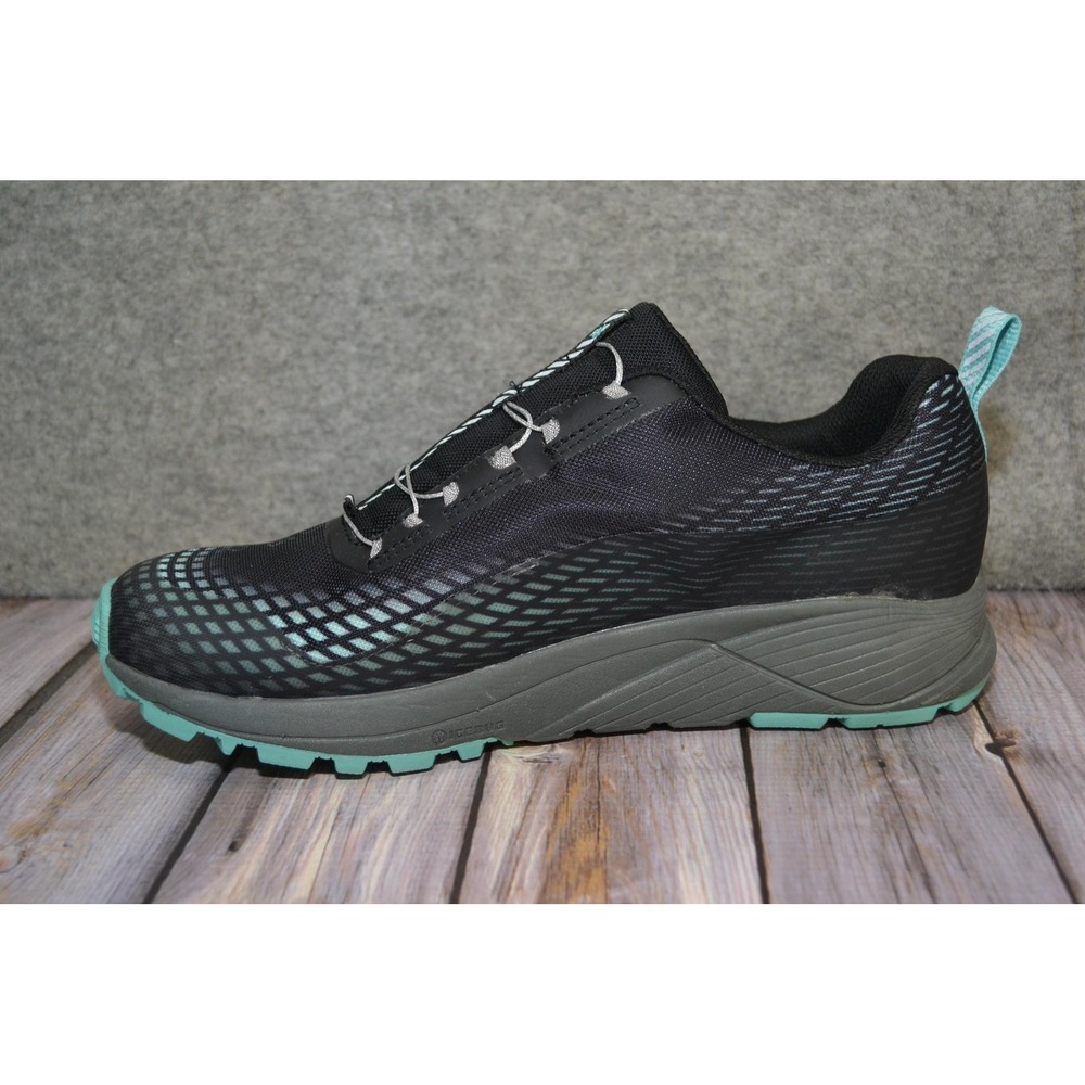 Icebug NewRun W BUGrip GTX Shoes‎ Womens Size 10.5 Black Gore-Tex Spikes Running - Picture 10 of 16